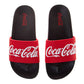 CocaCola Classic Logo Casual Sandals for Men  Cozy SoftLined Indoor Relaxation Footwear (Adult)