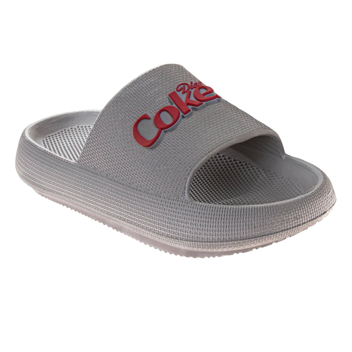 CocaCola COKE Logo Pillow Slides for Men  UltraSoft DualSize Comfort QuickDry Sandals (Adult)