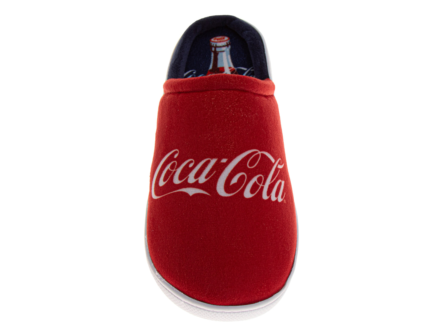 CocaCola Classic Logo Casual Slippers for Men  Cozy SoftLined Indoor Relaxation Footwear (Adult)