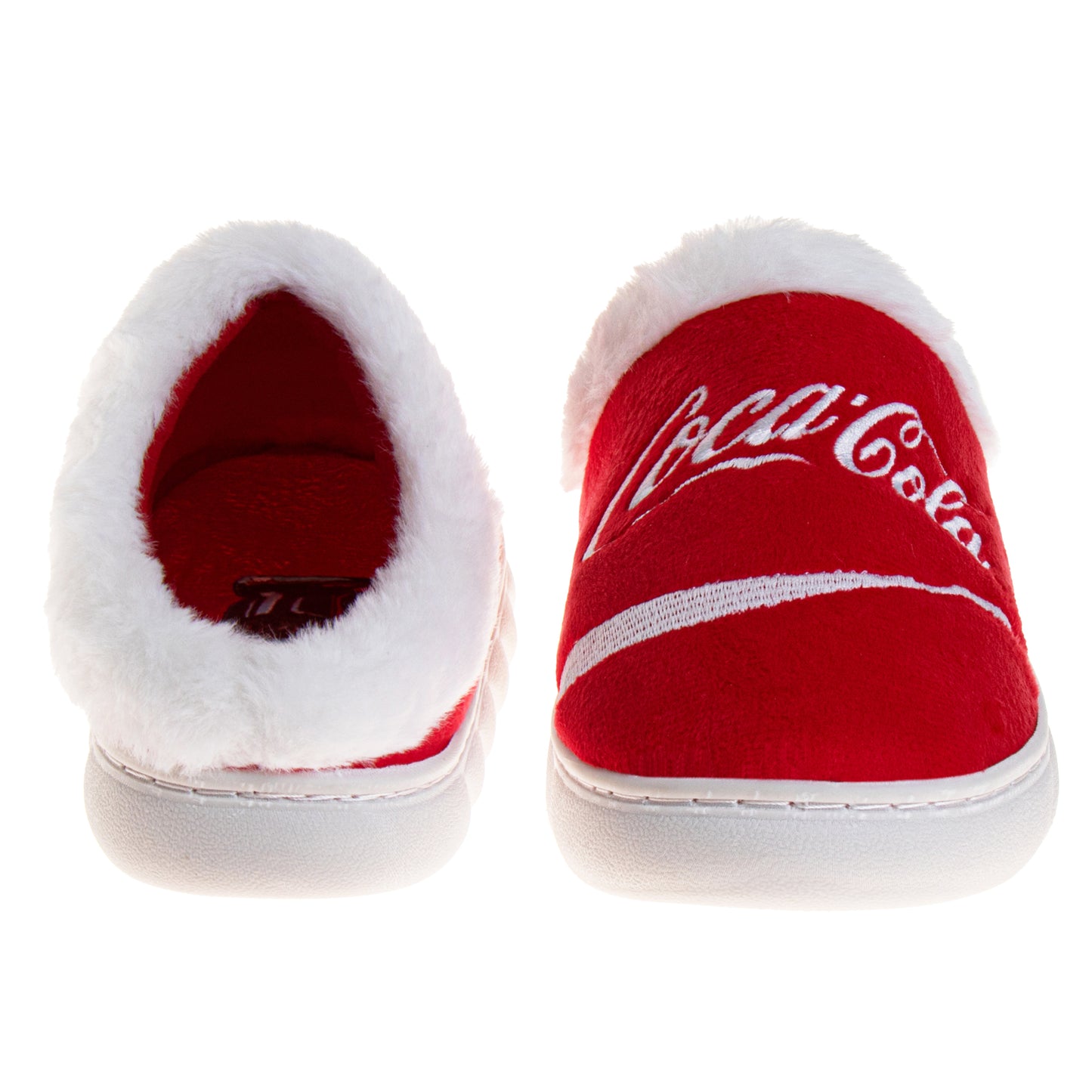 CocaCola Classic Logo Casual Slippers for Women  Soft Cozy Stylish Indoor Comfort Footwear (Adult)