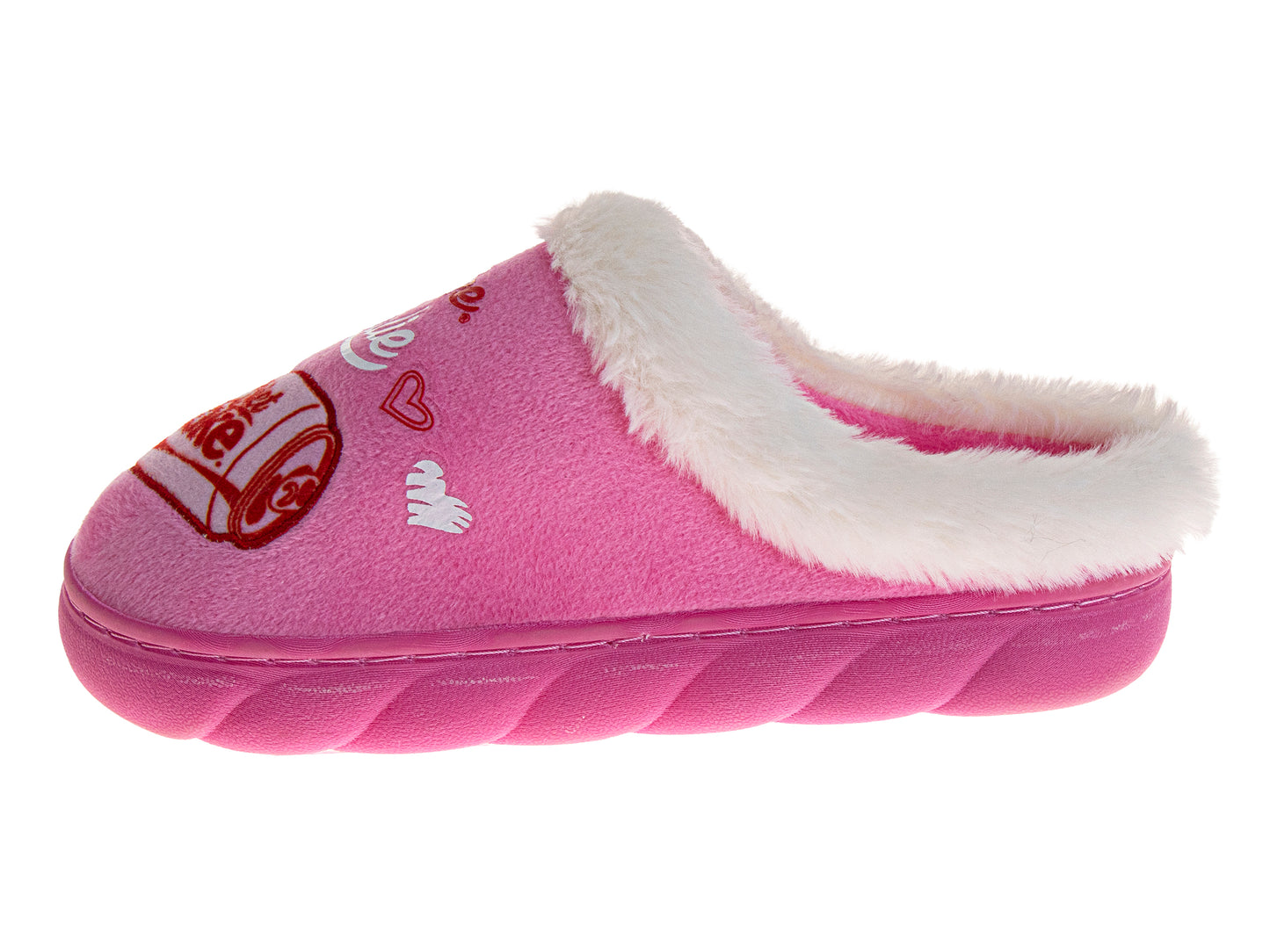 Coca-Cola Diet Coke Women's Cozy Plush Slip-On Slippers – Pink "Diet Coke Girlie" Graphic Soft Indoor House Shoes (Adults)
