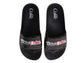 Coca-Cola Coke Men’s Slide Sandals – Black Logo Graphic Slip-On Slides Lightweight Comfort Casual Slides (Adults)