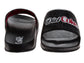 Coca-Cola Coke Men’s Slide Sandals – Black Logo Graphic Slip-On Slides Lightweight Comfort Casual Slides (Adults)