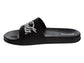 Coca-Cola Coke Men’s Slide Sandals – Black Script Logo Slip-On Slides Extra Cushion Comfort Casual Slides (Adults)