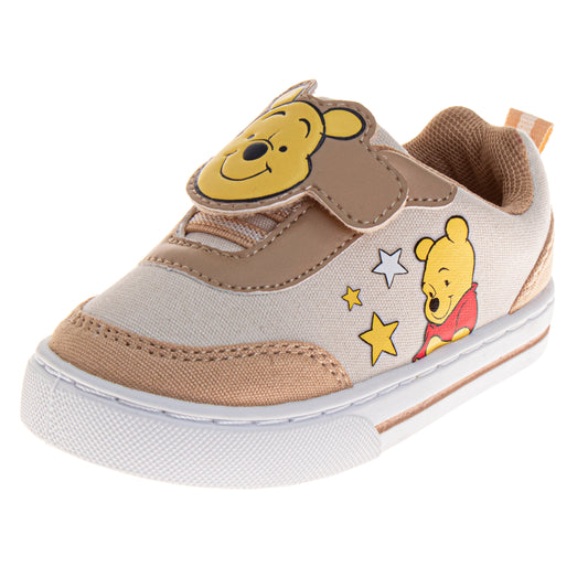 Disney Winnie The Pooh Sneakers Boys  Hundred Acre Wood Comfort Fit Casual Wear Durable Sole Easy Closure (Toddler / Big Kid)
