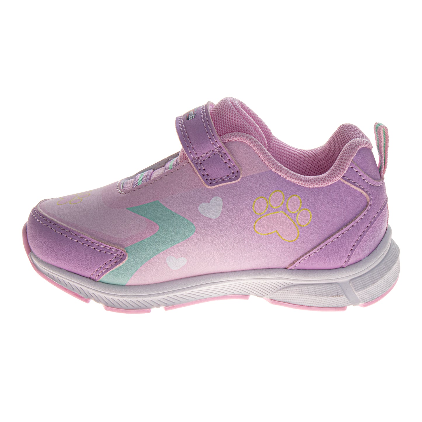 Disney Junior SuperKitties Girls' Light-Up Sneakers, Lightweight Hook and Loop Athletic Shoes (Toddler/Little Kid)