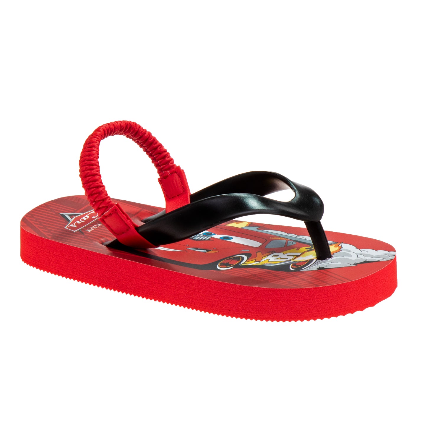Cars Flip Flops Boys'  Back Strap Lightning McQueen Summer Ready Water Friendly Easy SlipOn (Toddler / Little Kid)