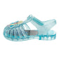 Girls' Jelly Sandals, Glitter Slip-On Water Shoes with Adjustable Ankle Strap (Toddler/Little Kid)