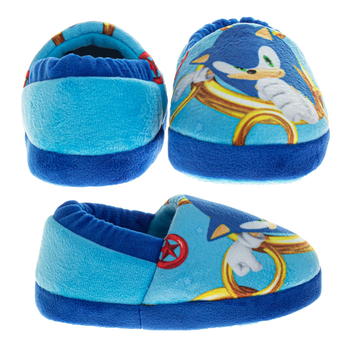 SEGA Sonic the Hedgehog Slippers - Kids House Shoes Lightweight Plush Warm Comfort Soft Aline Slipper (toddlers - little kids)