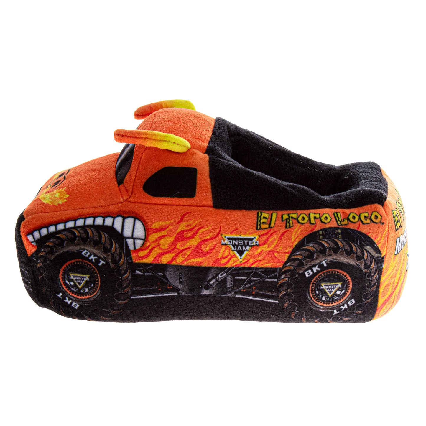 Monster Jam El Toro Loco Kids 3D Slip-On Slippers Dual Sizes (Toddler / Little Kid)