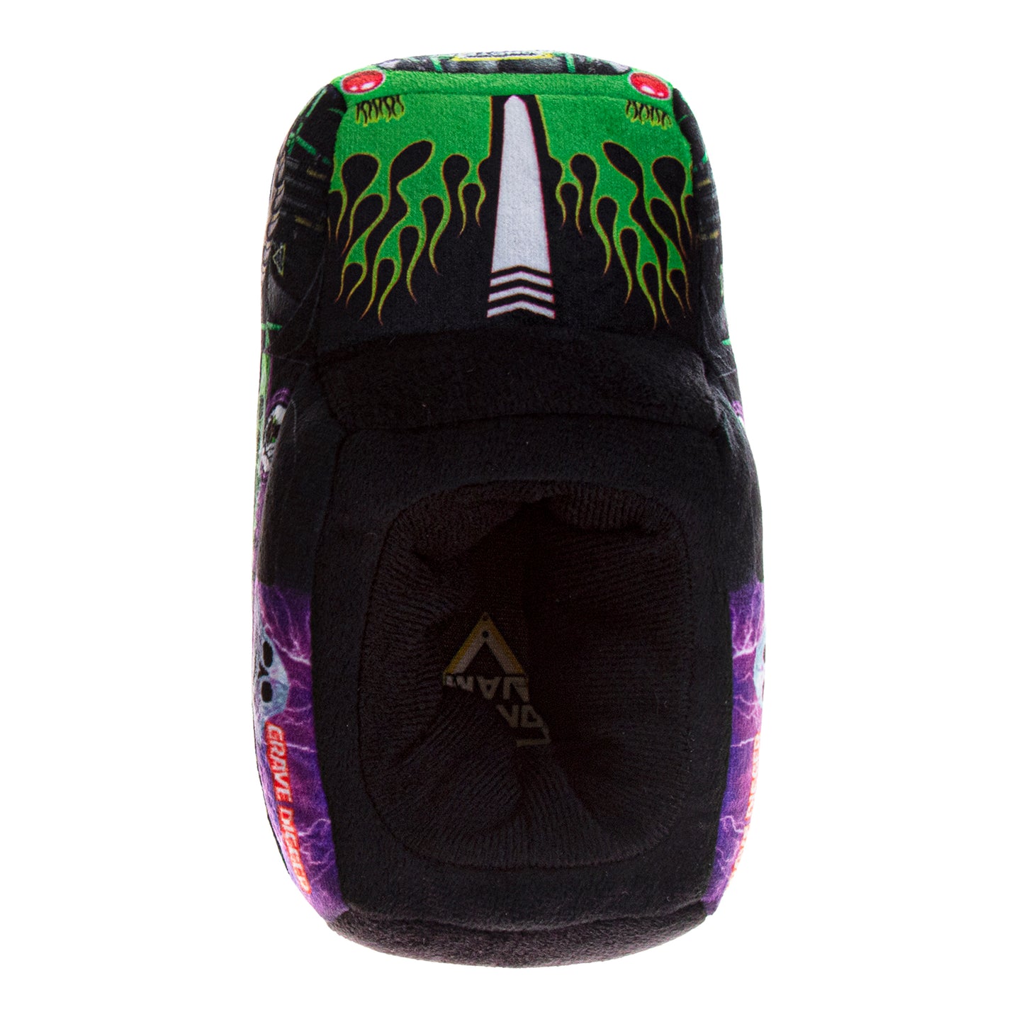 Monster Jam Grave Digger Kids 3D Slip-On Slippers Dual Sizes (Toddler / Little Kid)