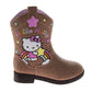 Josmo Kids Hello Kitty Cowboy Boots – Cute Rainbow & Star Design Calf High Western Country Boots for Girls (Toddler 7–10 / Little Kid 11–12)