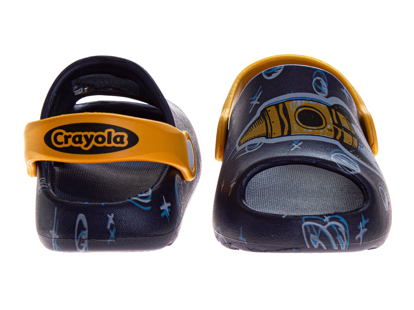 Crayola™ Kids Graphic Clogs with Heel Strap Lightweight Slip-On Casual Shoes (Toddler)