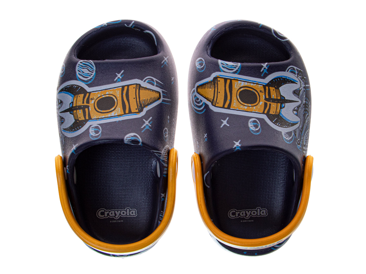Crayola™ Kids Graphic Clogs with Heel Strap Lightweight Slip-On Casual Shoes (Toddler)