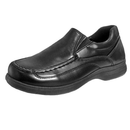 French Toast Black School SlipOn Shoes Boys  Comfort Uniform Approved Easy SlipOn Durable Everyday Wear (Little Kid / Big Kid)