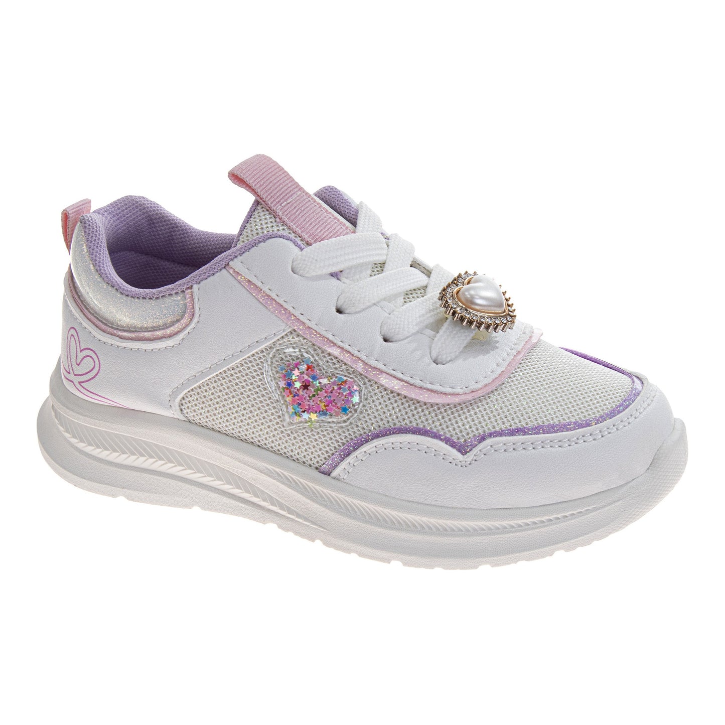 Kensie Girl Fashion Sneakers – Girls Lace-Up Casual Running Shoes with Cushioned Sole (Little Kid/Big Kid)