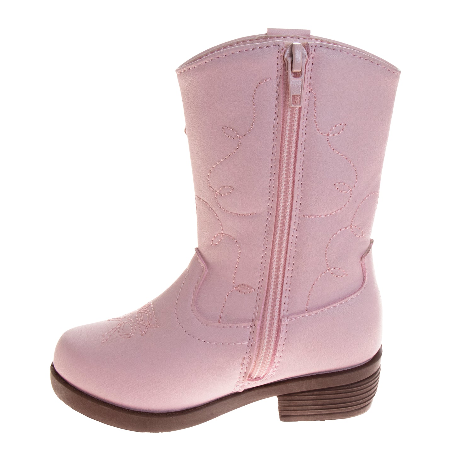 Kensie Girl Western Boots – Girls Mid-Calf Cowboy Boots with Bow Detail (Little Kid/Big Kid)