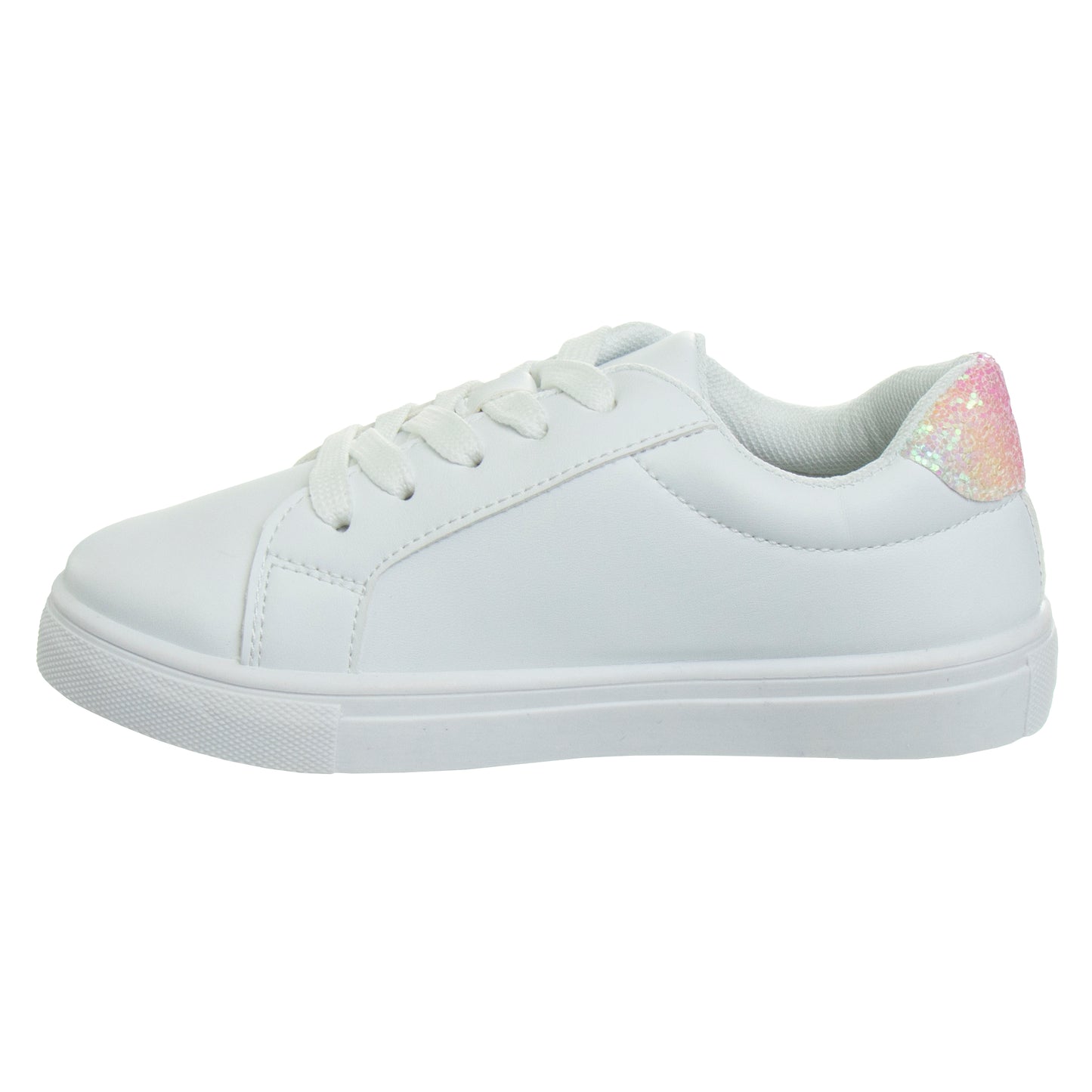 Kensie Girl LaceUp Glittery Casual Sneakers Girls'  Stylish Fashionable Everyday Wear Comfort Fit Durable (Little Kid / Big Kid)
