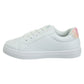 Kensie Girl LaceUp Glittery Casual Sneakers Girls'  Stylish Fashionable Everyday Wear Comfort Fit Durable (Little Kid / Big Kid)