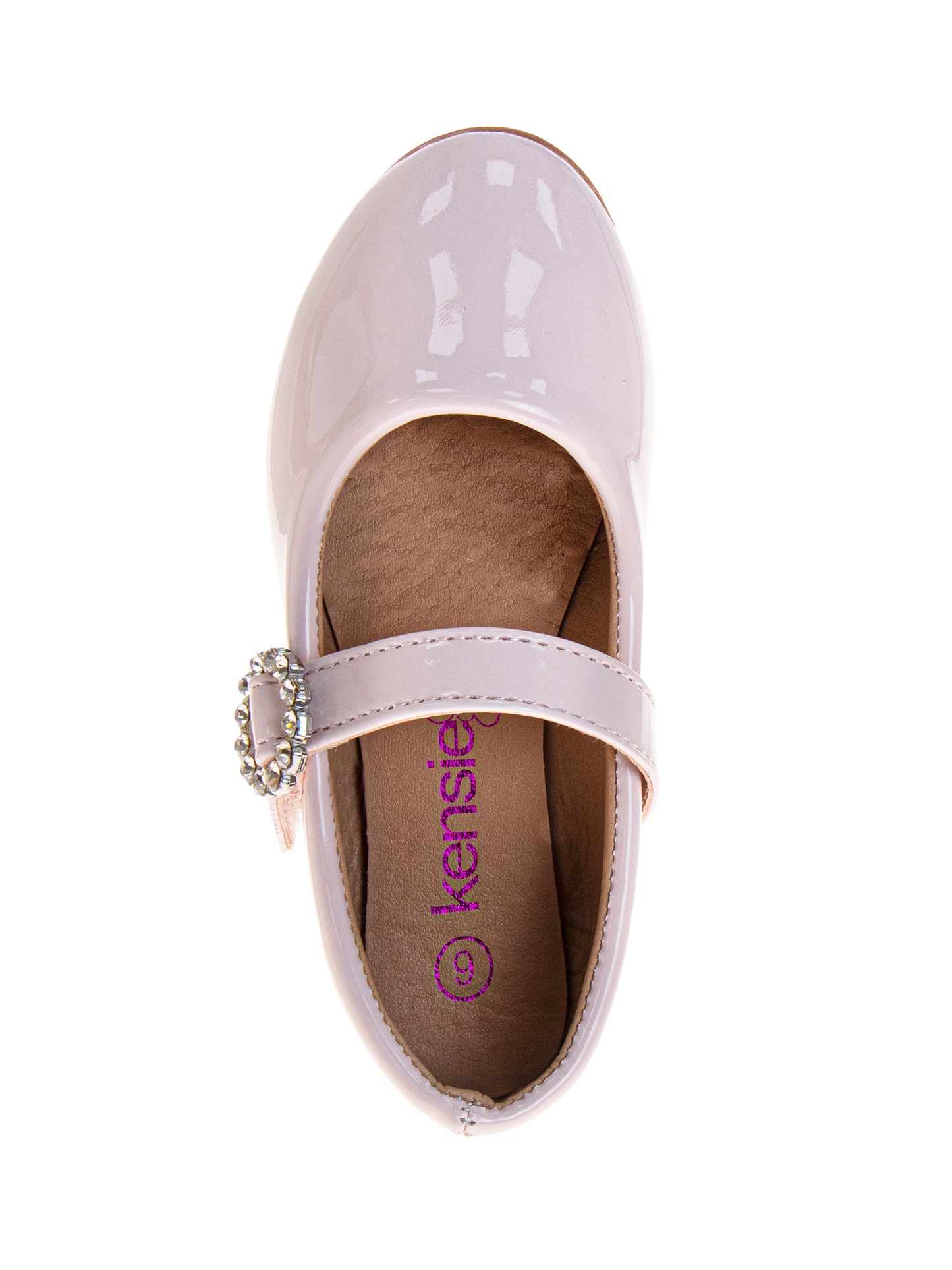 Kensie Girl Mary Jane Flats – Girls Glitter Dress Shoes with Buckle Strap (Little Kid/Big Kid)