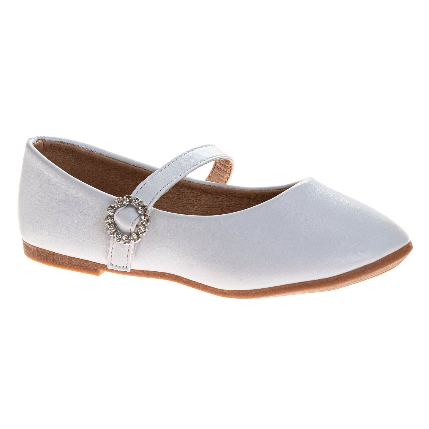 Kensie Girl Mary Jane Flats – Girls Glitter Dress Shoes with Buckle Strap (Little Kid/Big Kid)