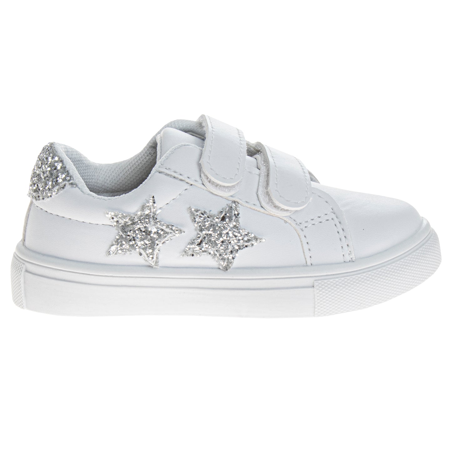 Kensie Girl Glittery Casual Sneakers Girls'  Easy Hook & Loop Stylish Everyday Wear Comfort Fit Fashionable (Little Kid / Toddler)
