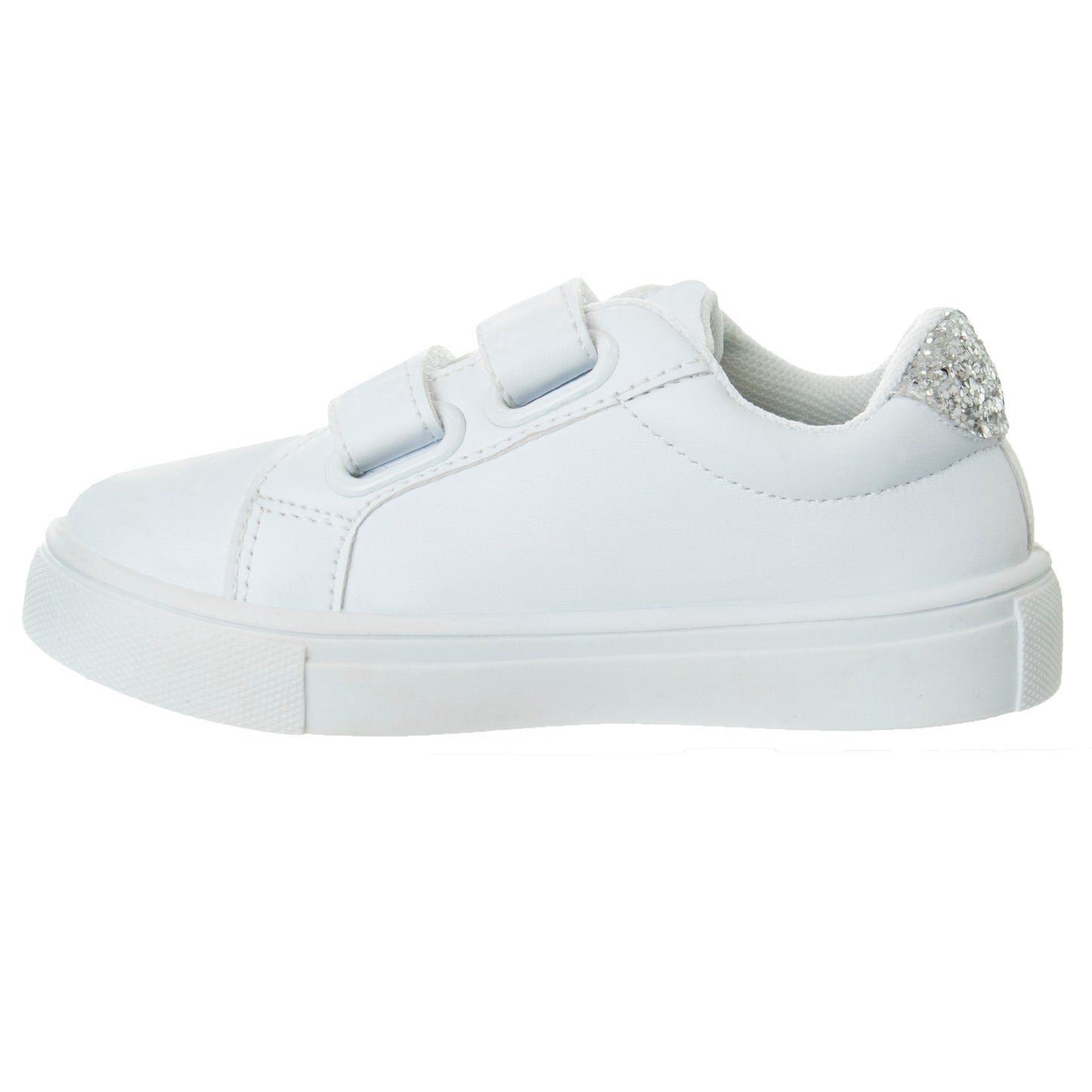 Kensie Girl Glittery Casual Sneakers Girls'  Easy Hook & Loop Stylish Everyday Wear Comfort Fit Fashionable (Little Kid / Toddler)
