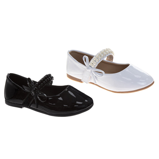 Kensie Girl Ballet Flats – Girls Bow Dress Shoes with Classic Slip-On Style (Little Kid/Big Kid)
