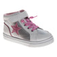 Kensie Girl High-Top Sneakers â€“ Girls Glitter Star Fashion Shoes with Hook-and-Loop Strap (Toddler/Little Kid)