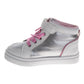 Kensie Girl High-Top Sneakers – Girls Glitter Star Fashion Shoes with Hook-and-Loop Strap (Toddler/Little Kid)
