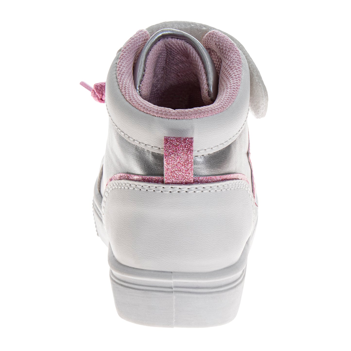 Kensie Girl High-Top Sneakers – Girls Glitter Star Fashion Shoes with Hook-and-Loop Strap (Toddler/Little Kid)