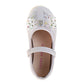 Laura Ashley Mary Jane Flats – Girls Glitter Dress Shoes with Bow Detail   (Toddler)