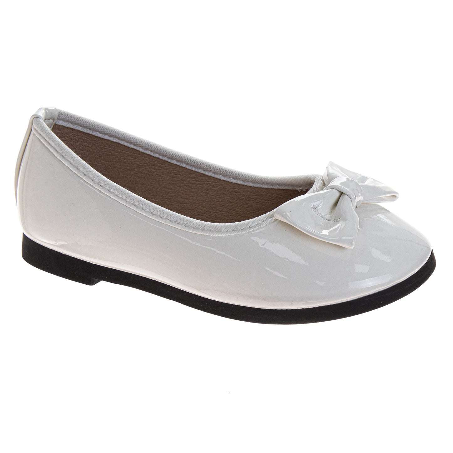 Laura Ashley Mary Jane Flats – Girls Bow Dress Shoes with Strap Closure  (Little Kid/Big Kid)