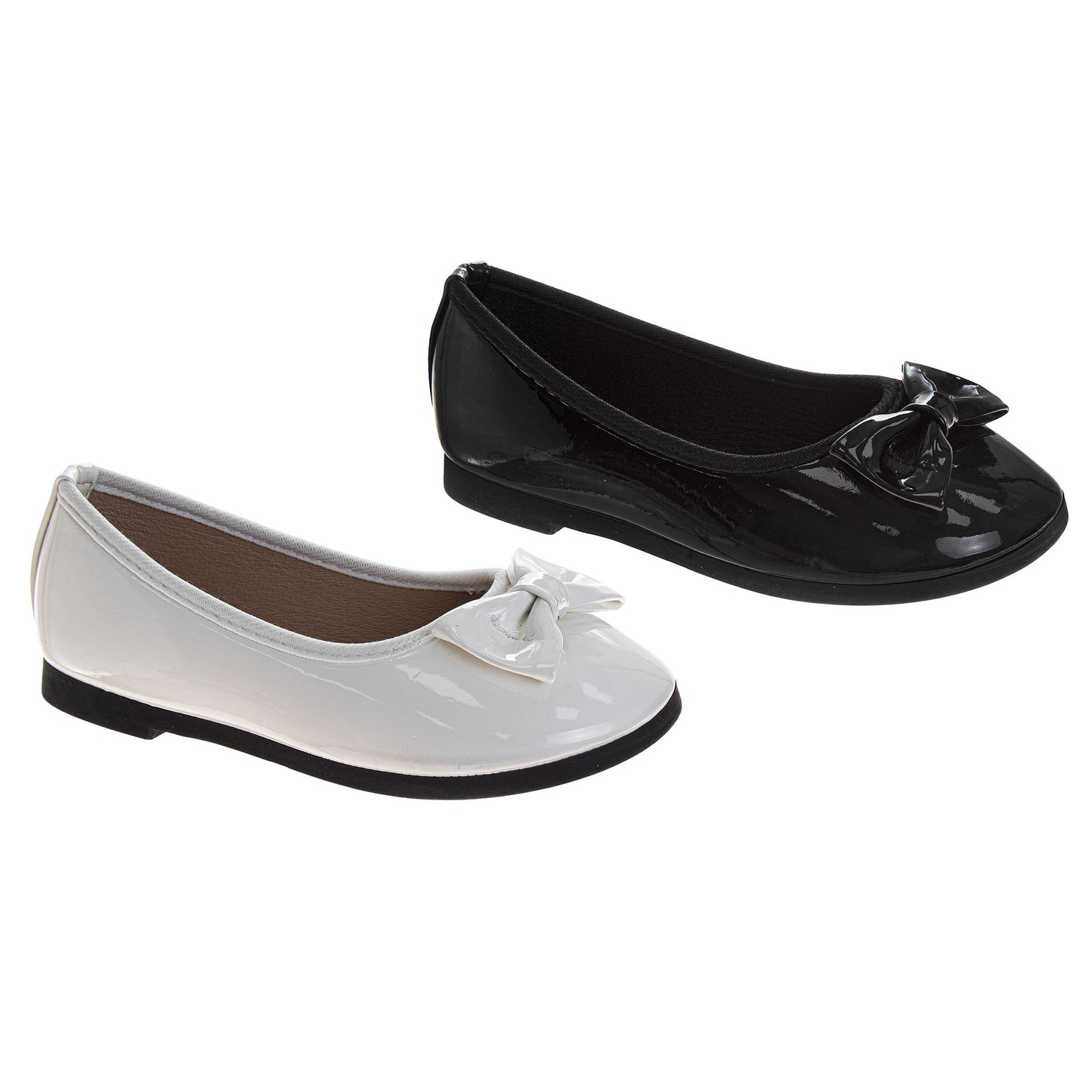 Laura Ashley Mary Jane Flats – Girls Bow Dress Shoes with Strap Closure  (Little Kid/Big Kid)