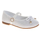 Laura Ashley Mary Jane Flats – Girls Bow Dress Shoes with Strap Closure  (Little Kid/Big Kid)