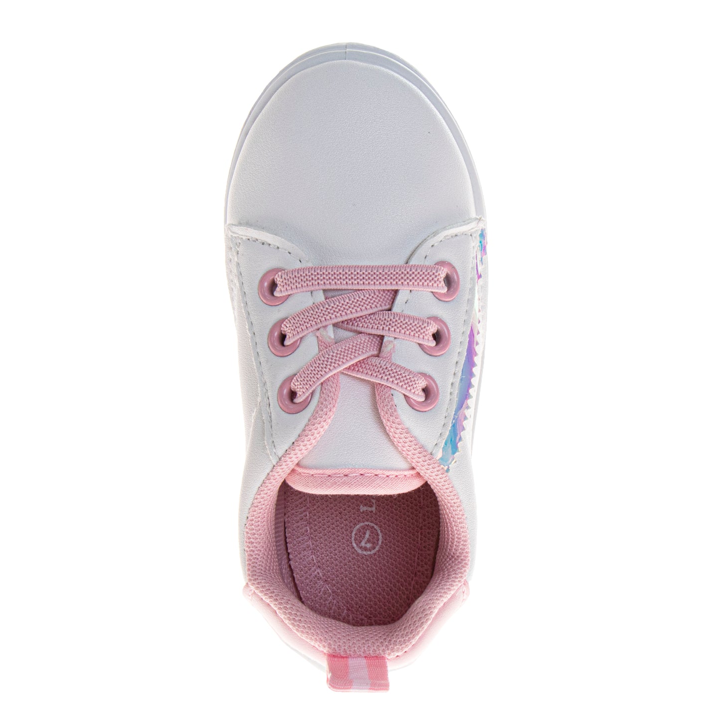 Laura Ashley Fashion Sneakers – Girls Hook-and-Loop Star Casual Shoes with Rainbow Charm Detail (Toddler) (Copy)