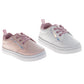 Laura Ashley Fashion Sneakers – Girls Hook-and-Loop Star Casual Shoes with Rainbow Charm Detail (Toddler) (Copy)