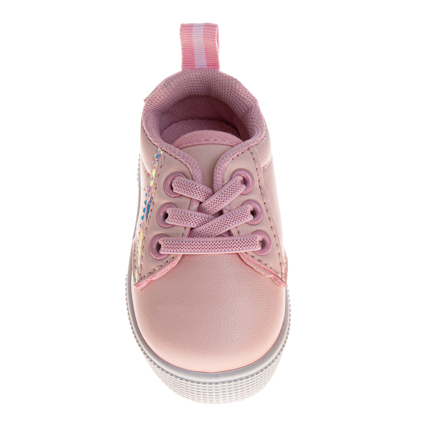 Laura Ashley Fashion Sneakers – Girls Hook-and-Loop Star Casual Shoes with Rainbow Charm Detail (Toddler) (Copy)