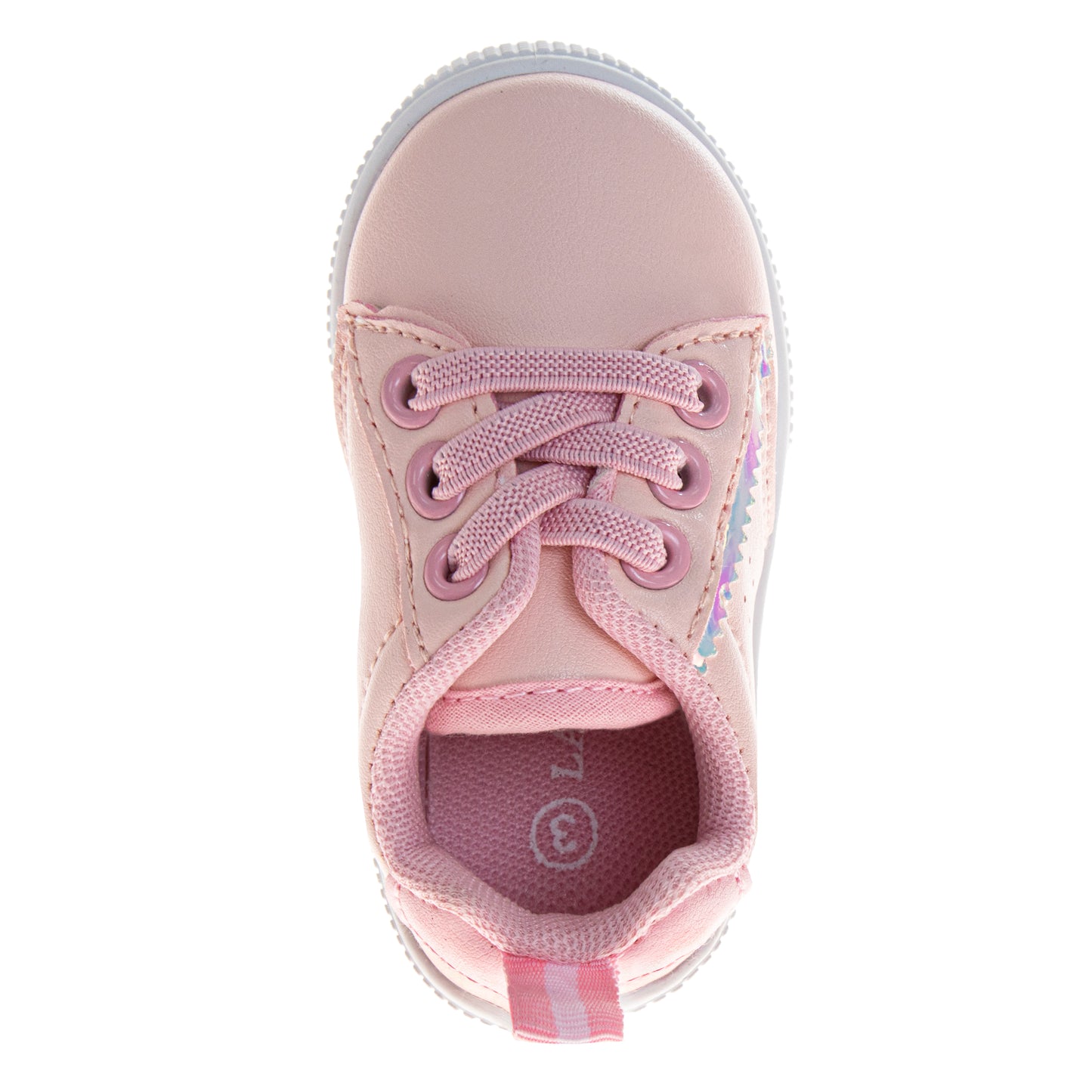 Laura Ashley Fashion Sneakers – Girls Hook-and-Loop Star Casual Shoes with Rainbow Charm Detail (Toddler) (Copy)
