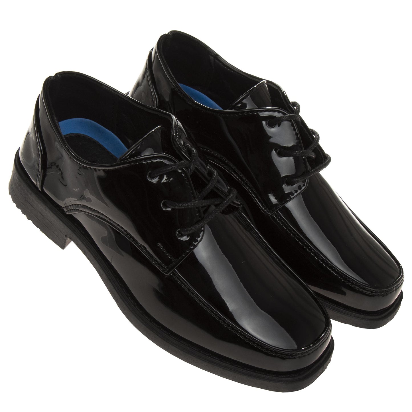 Josmo Boys' Sli pOn Classic Oxford Dress Shoes with Lace Up Closure (Big Kid)