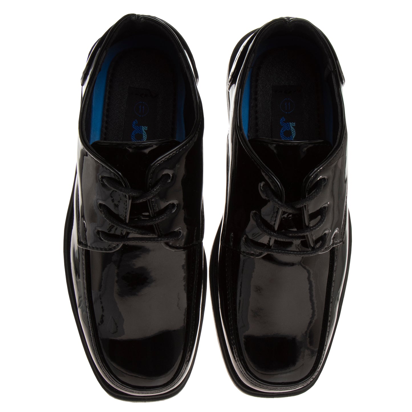 Josmo Boys' Sli pOn Classic Oxford Dress Shoes with Lace Up Closure (Big Kid)