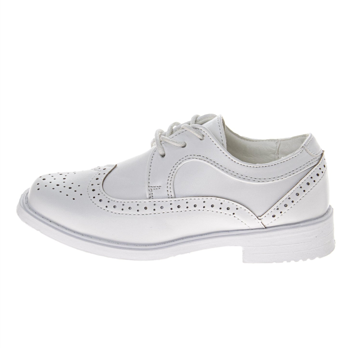 Josmo Wing Tip SlipOn Dress Shoes for Boys / Classic Formal Comfort Style with LaceUp Closure (Big Kid)