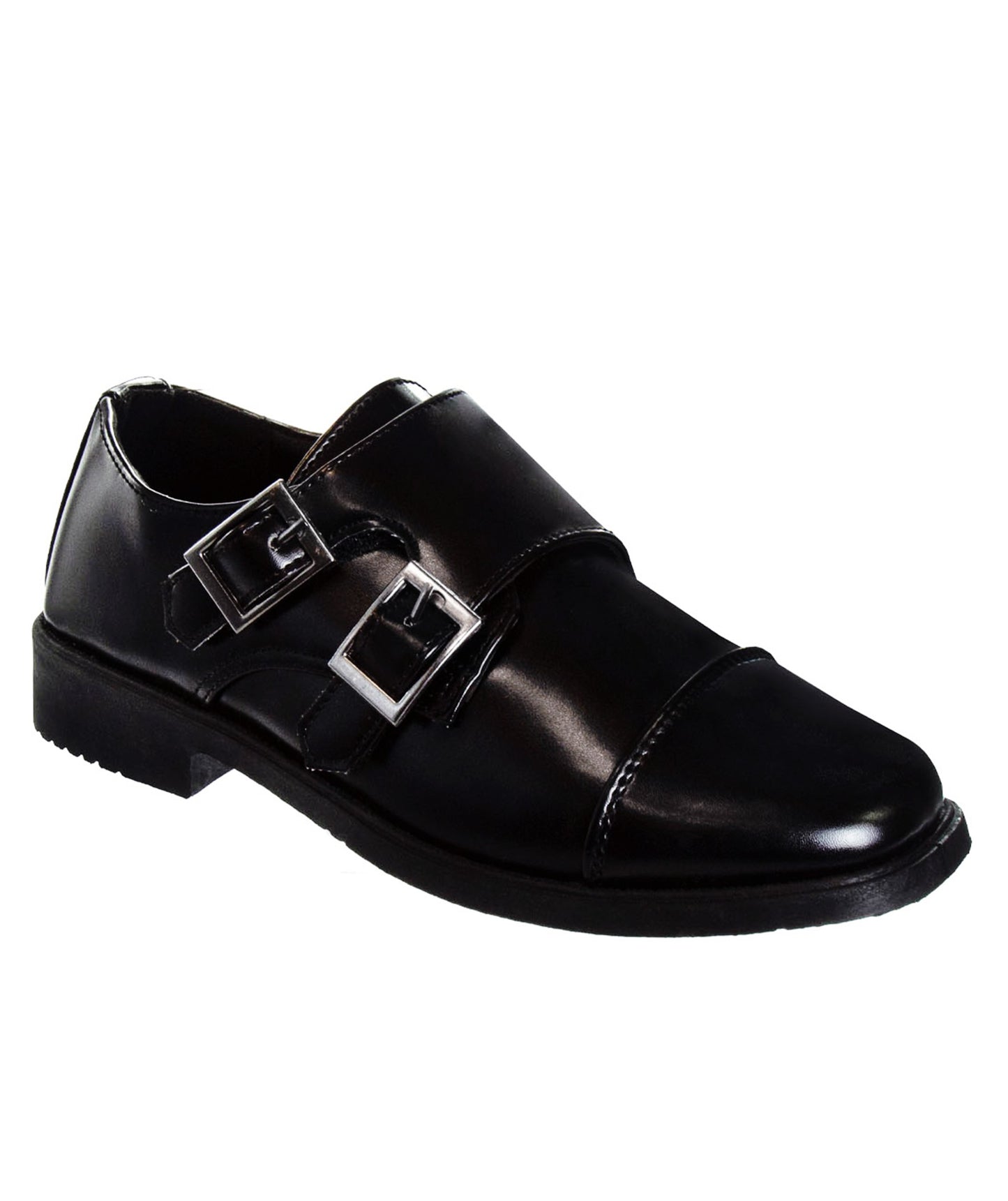 Josmo Boy’s Dress Shoes / Hook and Loop Double Monk Strap Cap Toe Oxford Loafers (Big Kid)