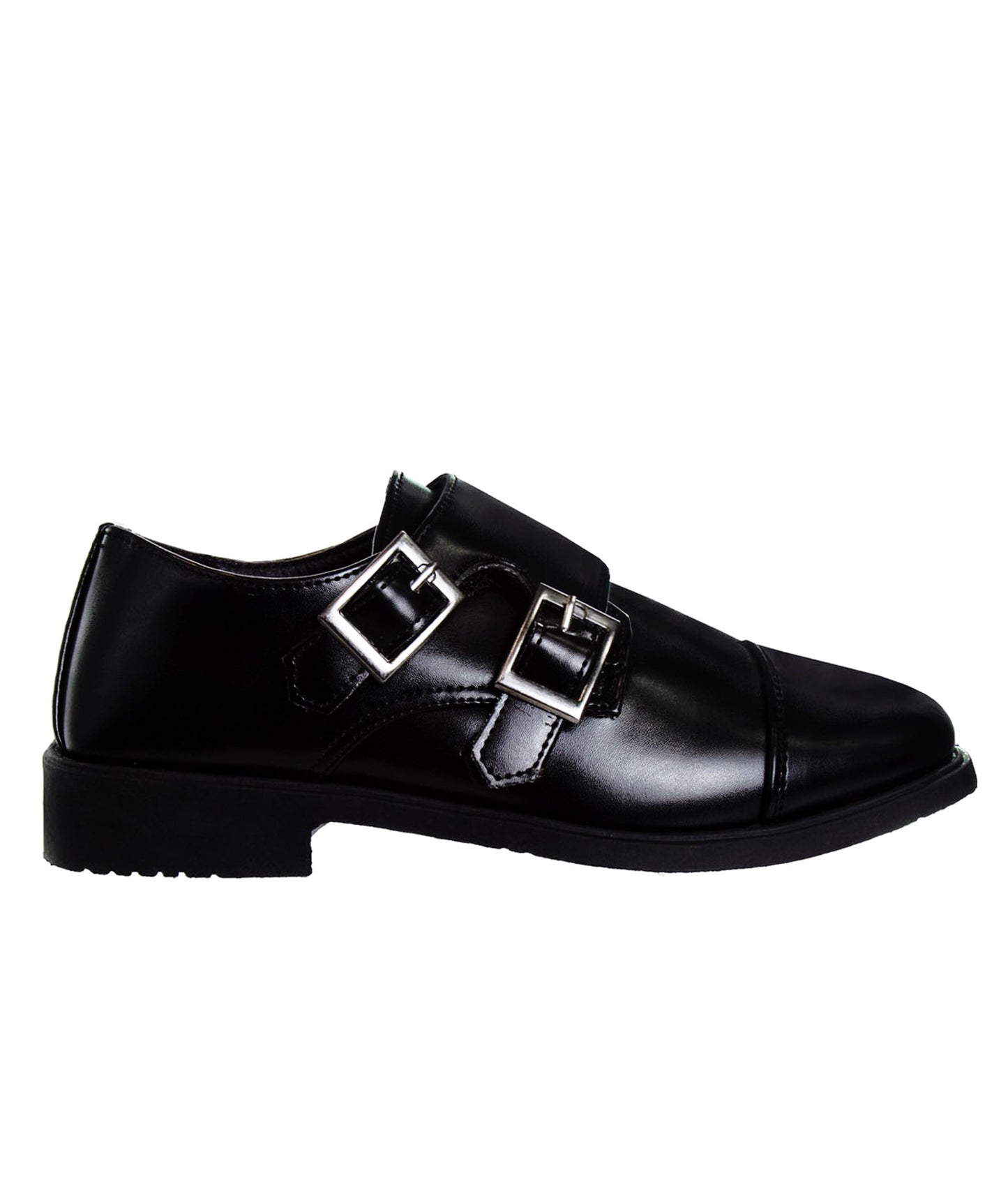 Josmo Boy’s Dress Shoes / Hook and Loop Double Monk Strap Cap Toe Oxford Loafers (Big Kid)
