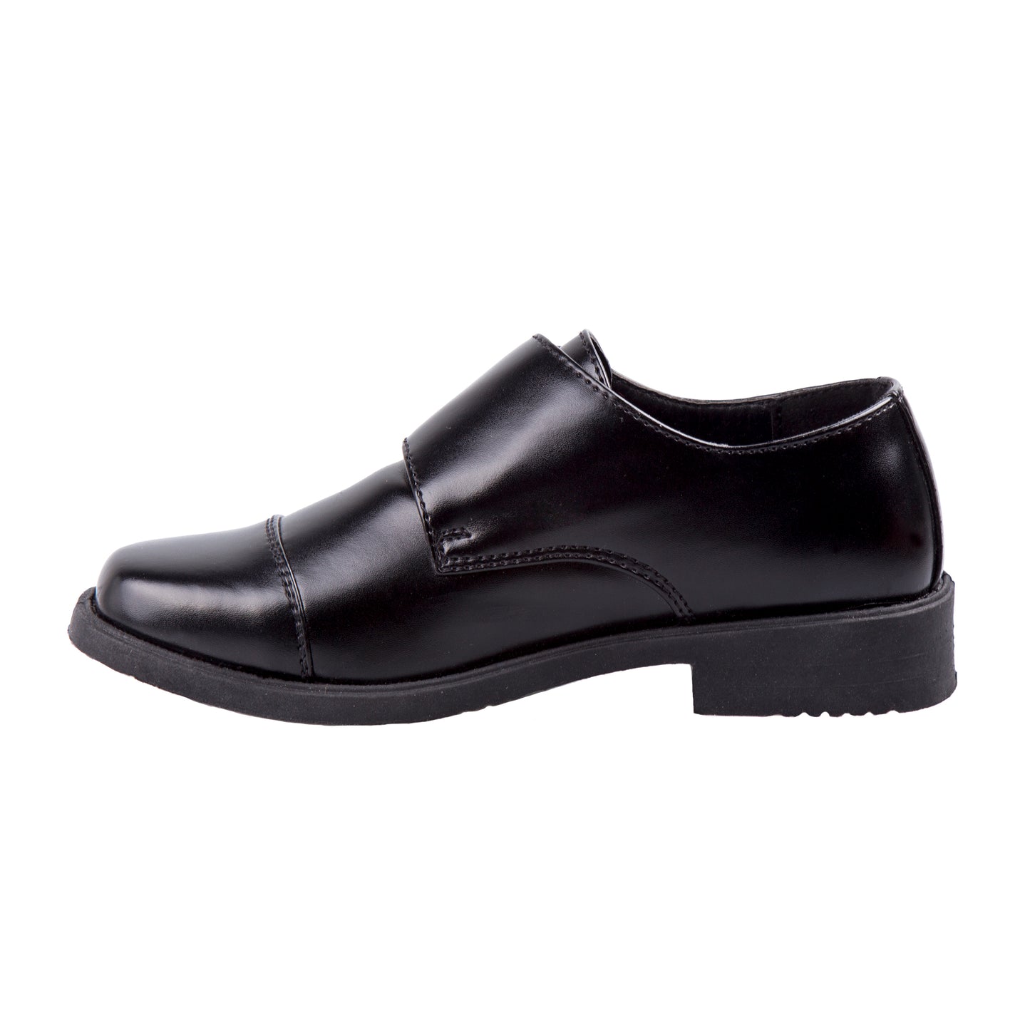 Josmo Boy’s Dress Shoes / Hook and Loop Double Monk Strap Cap Toe Oxford Loafers (Big Kid)