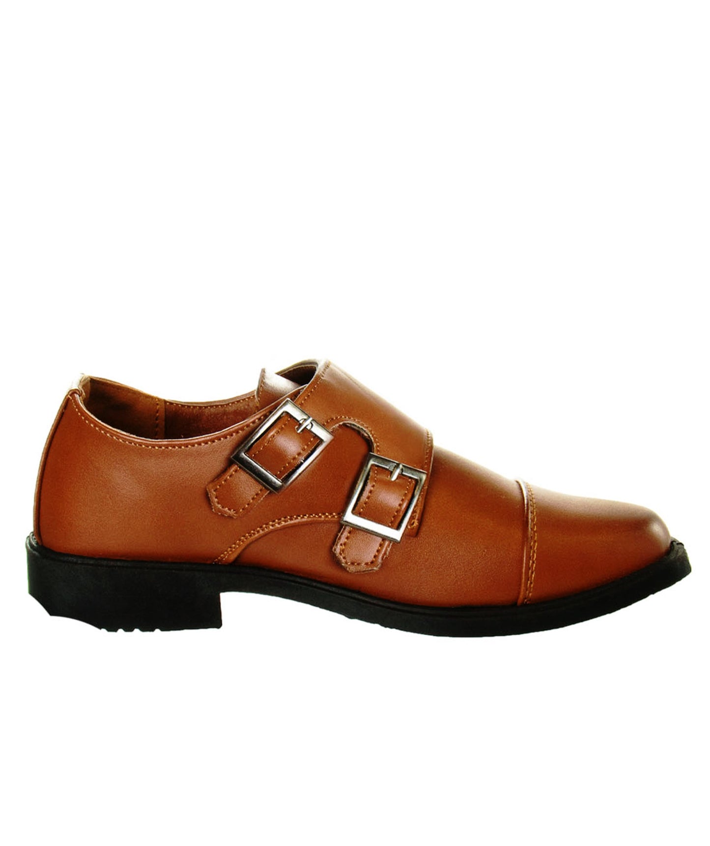 Josmo Boy’s Dress Shoes / Hook and Loop Double Monk Strap Cap Toe Oxford Loafers (Big Kid)