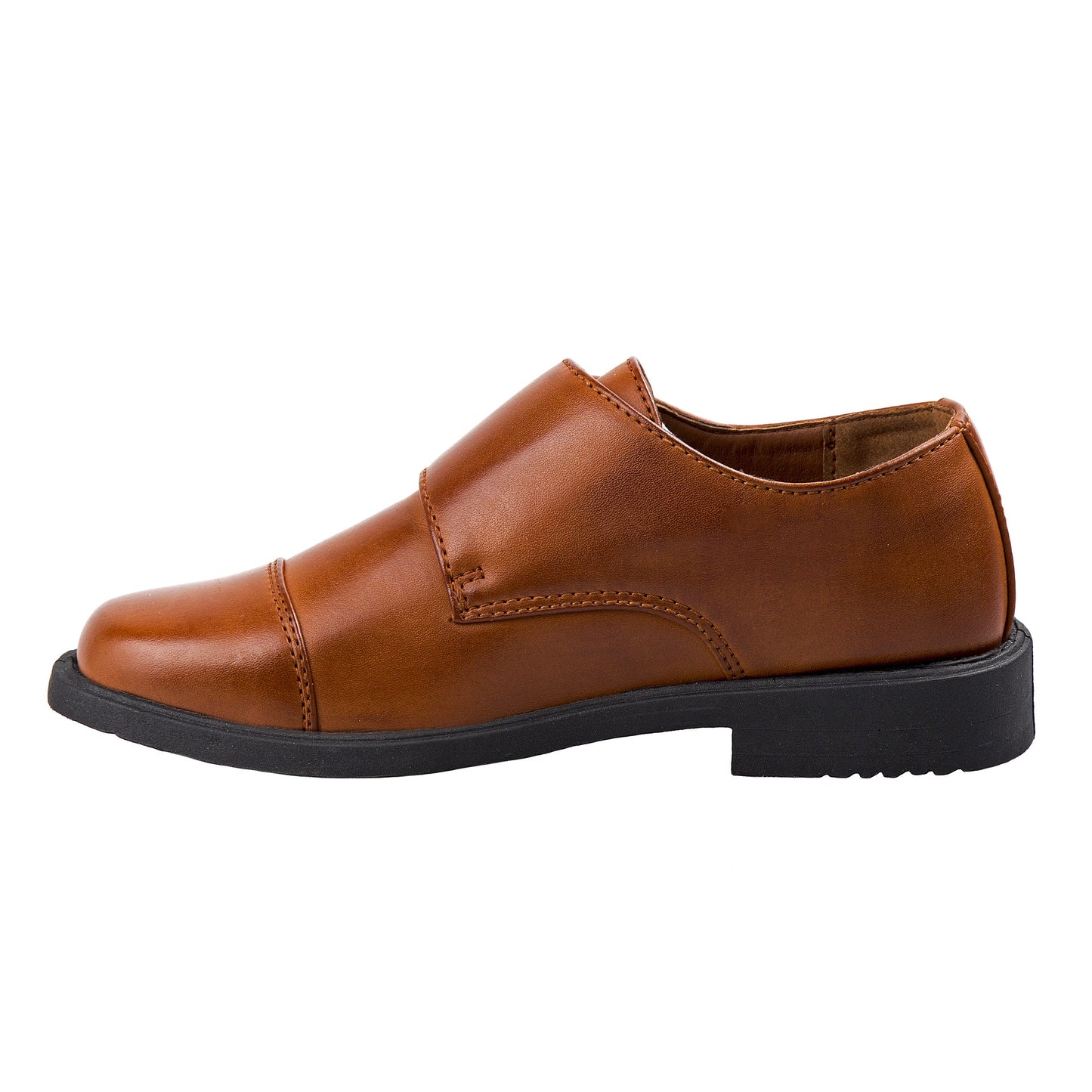 Josmo Boy’s Dress Shoes / Hook and Loop Double Monk Strap Cap Toe Oxford Loafers (Big Kid)