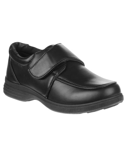 Boys Hook and Loop Classic Style School Shoes. (Toddler)