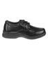 Josmo Little Kids Boys School Shoes. Lace up closure. Faux Leather upper. Cushioned Insole. Rubber sole. Classic design. Round toe.