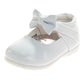 Josmo Girls' Mary Jane Dress Shoes, Classic Patent Flats with Bow Detail for Weddings and Special Occasions (Infant/Toddler)